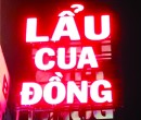 Chữ nổi acrylic lẩu cua đồng