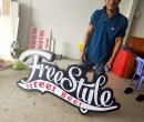 Logo acrylic đèn chiếu sáng bên trong